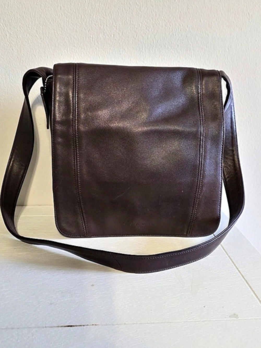 COACH Leather Shoulder Bag in Brown D8E-4183
